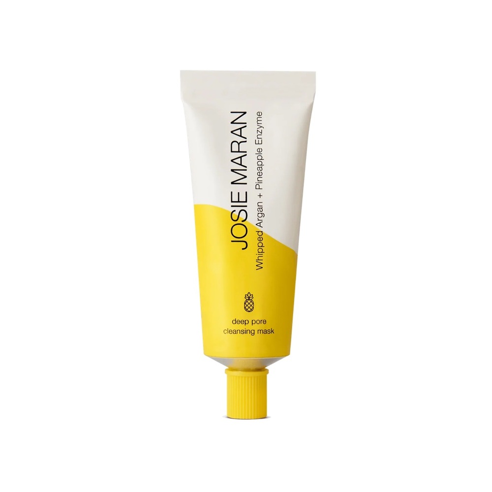 JOSIE MARAN Yellow & Cream Whipped Argan + Pineapple Enzyme Mask - Picture 2 of 4